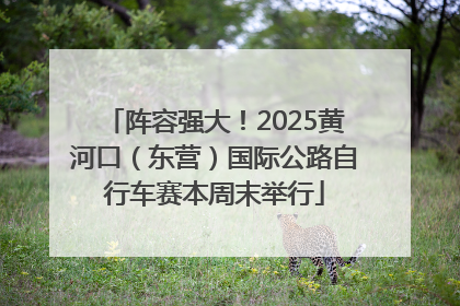 阵容强大！2025黄河口（东营）国际公路自行车赛本周末举行